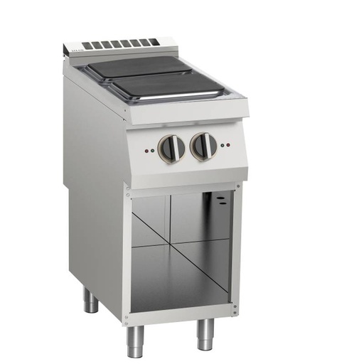 KBS Elektro-Herd 2 Platten 8kW offener Unterbau