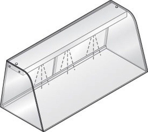 KBS Hustenschutz mit Licht GN 3/1 für Einbauwanne und Einbauplatte