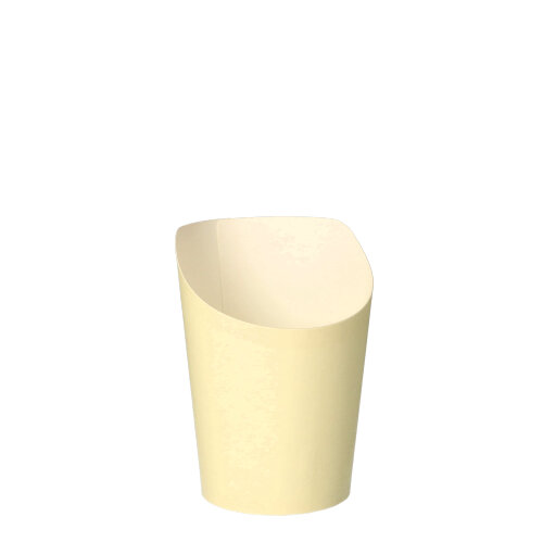 75 Snackbecher, Pappe "To Go" 0,16 L Ø 7,5 cm · 9,9 cm beige