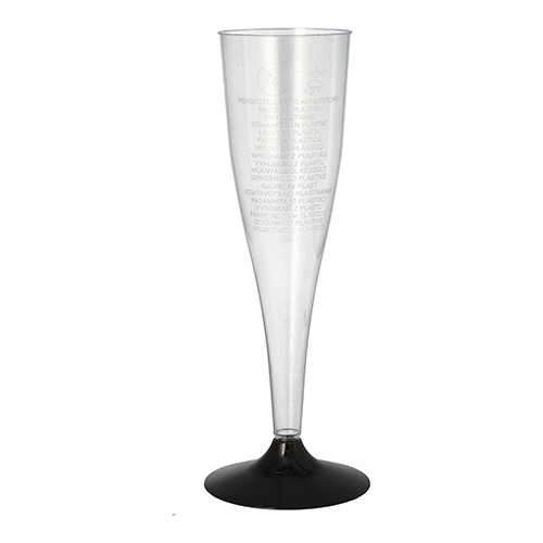 5 Stiel-Gläser für Sekt, PS 0,1 L Ø 5 cm · 17,5 cm glasklar