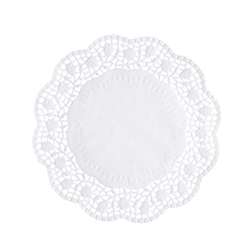 100 Tortenspitzen rund Ø 20 cm weiss