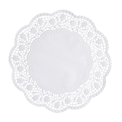250 Tortenspitzen rund Ø 30 cm weiss