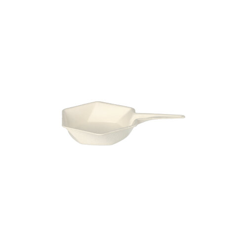 12 Fingerfood - Schalen Zuckerrohr "pure" 15 ml 1,5 cm x 9,5 cm x 6,3 cm weiss "Hexagon"
