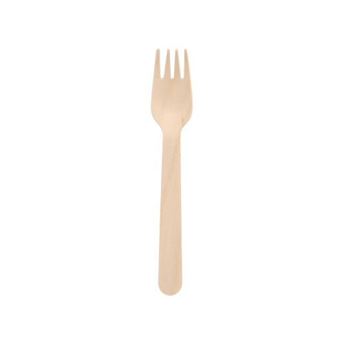 50 Gabeln Holz "pure" 16 cm