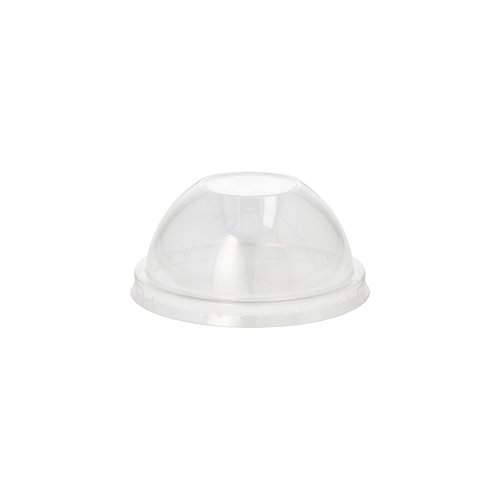 50 Dom-Deckel, PET rund Ø 8 cm · 4 cm glasklar ohne Lochung
