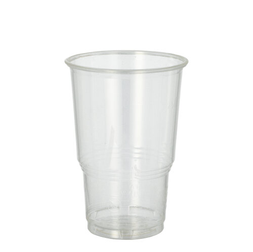 25 Kaltgetränkebecher, PLA "pure" 0,25 L Ø 7,8 cm · 11 cm glasklar mit Schaumrand
