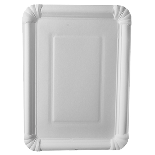 25 Teller, Pappe "pure" eckig 21,5 cm x 29 cm weiss