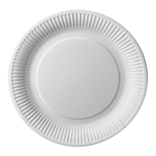 25 Teller, Pappe "pure" rund Ø 26 cm weiss extra stark