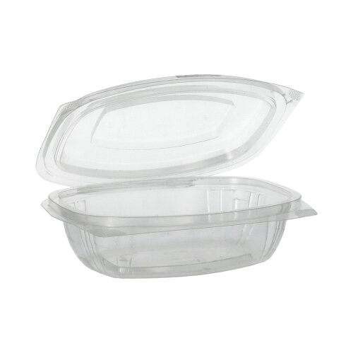 50 Feinkost- und Salatschalen mit Klappdeckeln, PLA "pure" 375 ml 4,8 cm x 16,1 cm x 13,2 cm
