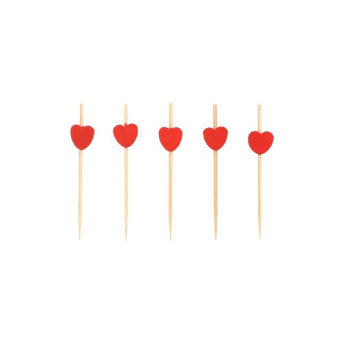 40 Fingerfood - Picker 7 cm "Heart"