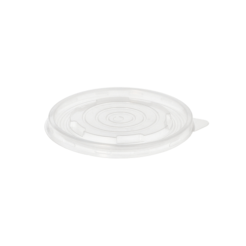 50 Deckel für Suppenbecher, PP "To Go" rund Ø 11 cm transparent