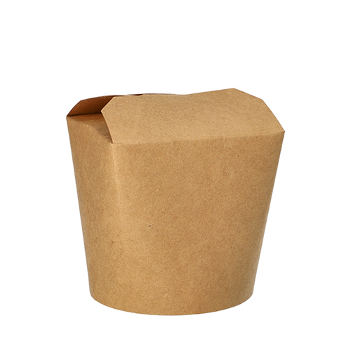 25 Snackboxen, Pappe rund 760 ml 9,8 cm x 10 cm x 8,8 cm braun