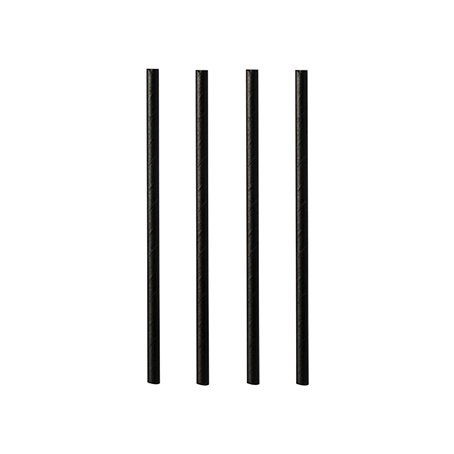 500 Cocktail Trinkhalme, Papier Ø 7 mm · 15 cm schwarz