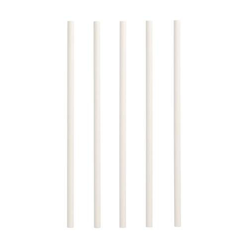 100 Shake-Halme, Papier "pure" Ø 8 mm · 25 cm weiss