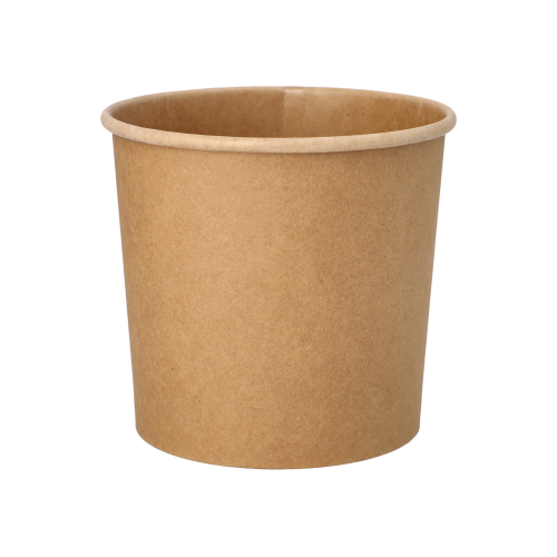 25 Suppenbecher, Pappe rund 760 ml Ø 11,5 cm · 11 cm braun