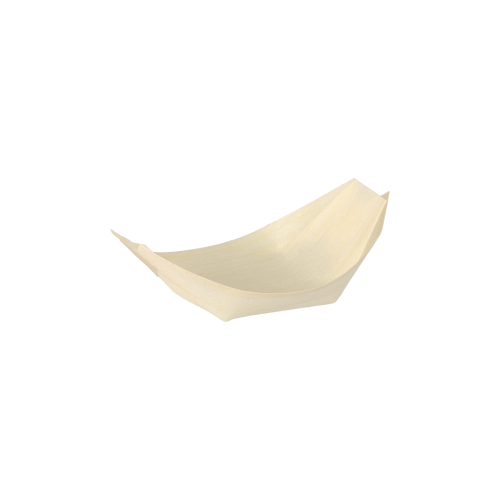 12 Fingerfood - Schalen, Holz "pure" 8,5 cm x 5,5 cm "Schiffchen"