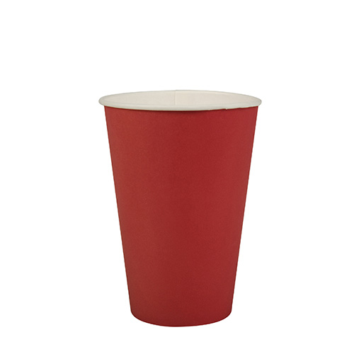 20 Trinkbecher, Pappe 0,2 L Ø 7 cm · 9,7 cm rot
