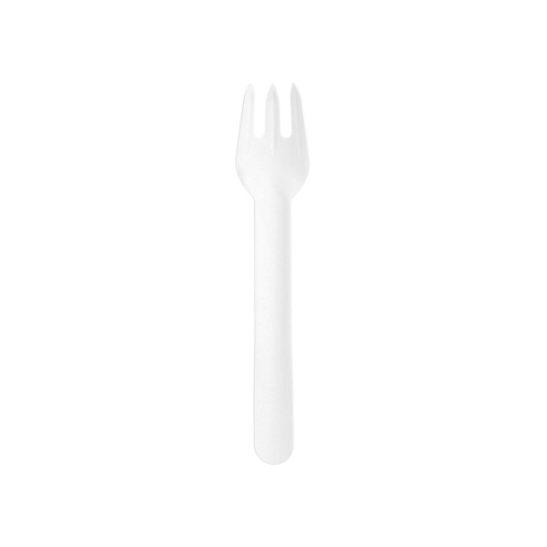 6 Gabeln, Papier "pure" 15,5 cm weiss