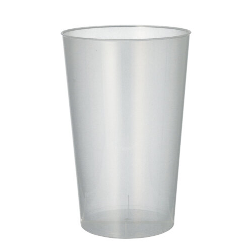 30 Mehrweg-Trinkbecher PP 0,5 L Ø 9,1 cm · 14 cm transluzent unzerbrechlich