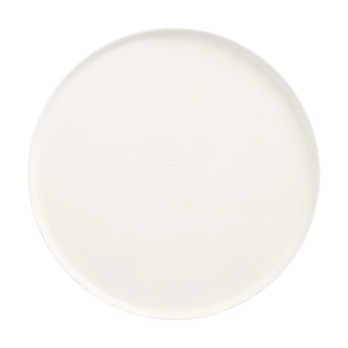 25 Teller Zuckerrohr "pure" rund Ø 22 cm · 1 cm weiss "Cella"