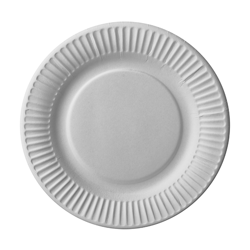 50 Teller, Pappe rund Ø 18 cm weiss