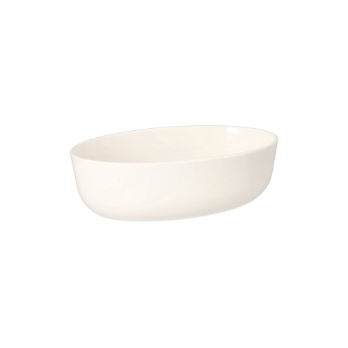 15 Mehrweg-Schalen oval 450 ml 5 cm x 10,5 cm x 15,5 cm weiss "Cella"