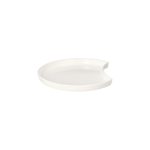 50 Mehrweg-Teller Halbmond Ø 12 cm · 1,2 cm weiss "Cella"