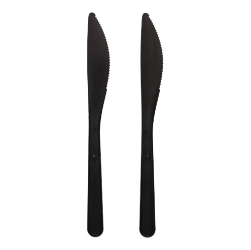 50 "Circulware" Mehrweg-Messer PP-MF 18,5 cm schwarz extra stabil