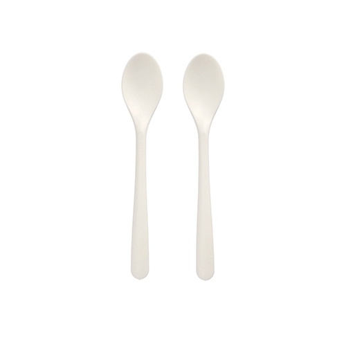 50 Kaffeelöffel "Folia" C-PLA 14,5 cm weiss