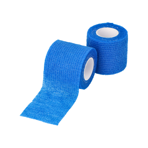 6 Rollen Pflaster / Bandagen selbsthaftend 5 m x 5 cm blau