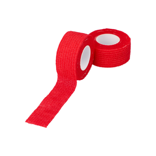9 Rollen Pflaster / Bandagen selbsthaftend 5 m x 2,5 cm rot