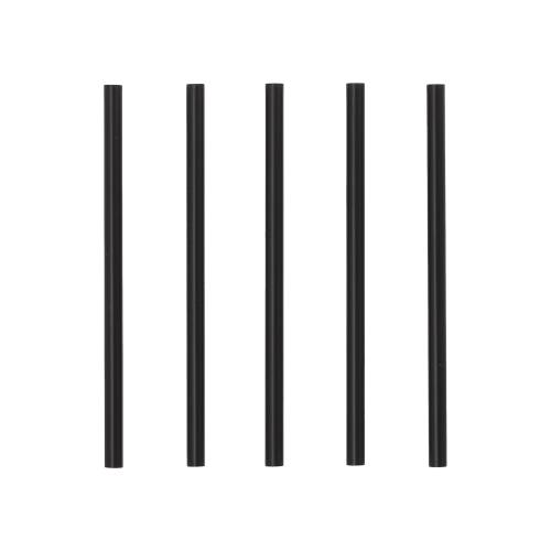 500 Mehrweg-Cocktail Trinkhalme PP Ø 7 mm · 15 cm schwarz