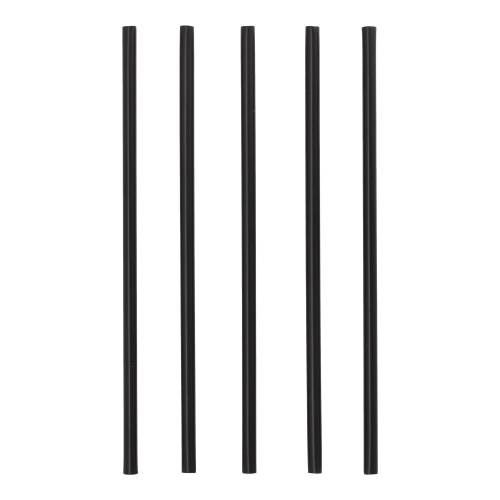 100 Mehrweg-Shake-Halme PP Ø 8 mm · 25 cm schwarz