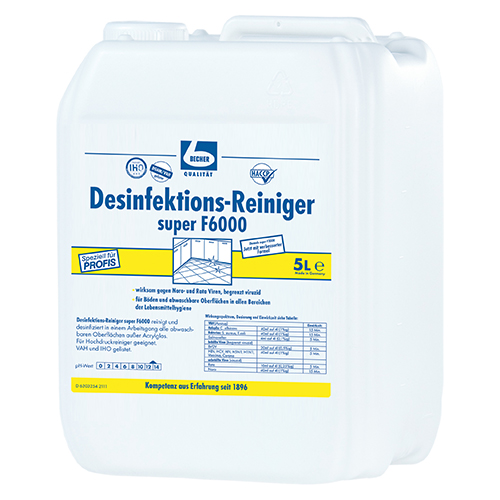 "Dr. Becher" Desinfektions-Reiniger 5 L super F6000
